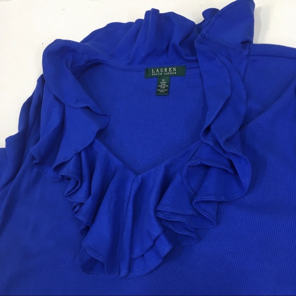 Lauren Ralph Lauren Ruffle Top - Picture 11 of 11